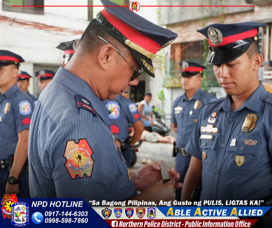 May be an image of 4 people and text that says 'AO ججنمات אאסת ま รปร ននបនចយហា cTpo OLIGE NPD HOTLINE "Sa Bagong Pilipinas, Ang Gusto ng PULIS, LIGTAS KA!" 0917-144-6303 ABLE ACTIVE ALLIED 0998-598-7860 f Northern Police District District-PublicInformatior Public Information Office'